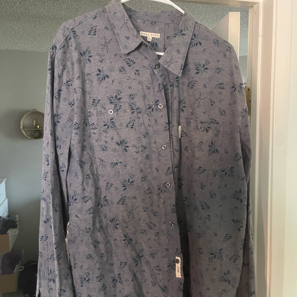 Marc Ecko Faherty Blue Floral Men's Jacket